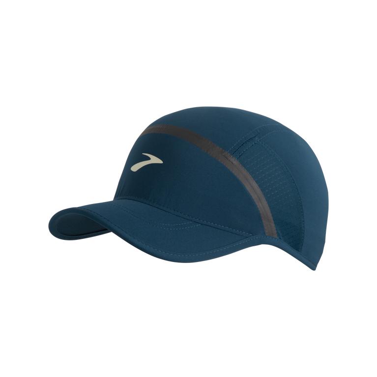 Brooks Men's BASE SUN Running Hat - Indigo Rush - Canada (YEUFK-6243)